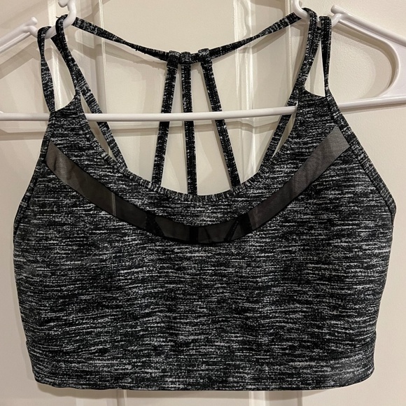 Victoria's Secret Other - Victoria's Secret Strappy Mesh Sports Bra - Grey/Black, Size small